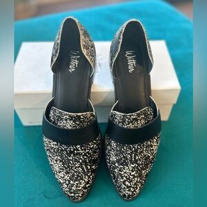 Wittner Kenza Flats Splatter Pony Hair D’Orsay Loafers Size 39 / US 8.5 With Box